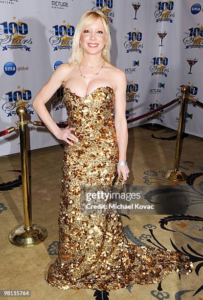 Actress Courtney Peldon arrives at the 20th Annual Night of 100 Stars Awards Gala at Beverly Hills Hotel on March 7, 2010 in Beverly Hills,...