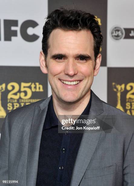 Actor Matt Dillon arrives at the 25th Film Independent Spirit Awards held at Nokia Theatre LA Live on March 5, 2010 in Los Angeles, California.