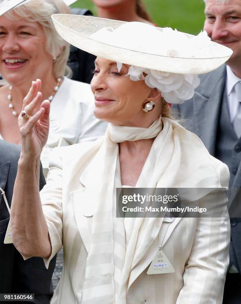 Princess Michael of Kent attends day 2 of Royal Ascot at Ascot Racecourse on June 20, 2018 in Ascot, England.