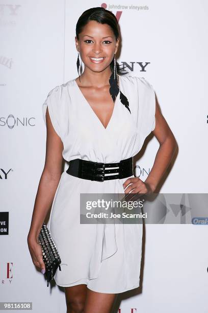 Claudia Jordan arrives at the Official Cocktail Reception For "Precious" hosted by HAVEN360 at Andaz Hotel on March 4, 2010 in West Hollywood,...