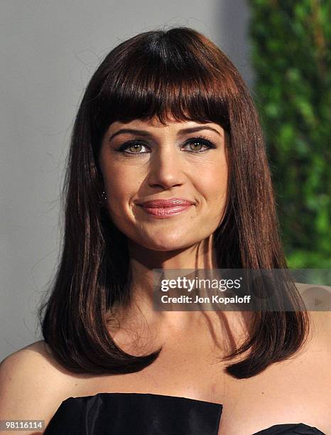 Actress Carla Gugino arrives at the 2010 Vanity Fair Oscar Party held at Sunset Tower on March 7, 2010 in West Hollywood, California.