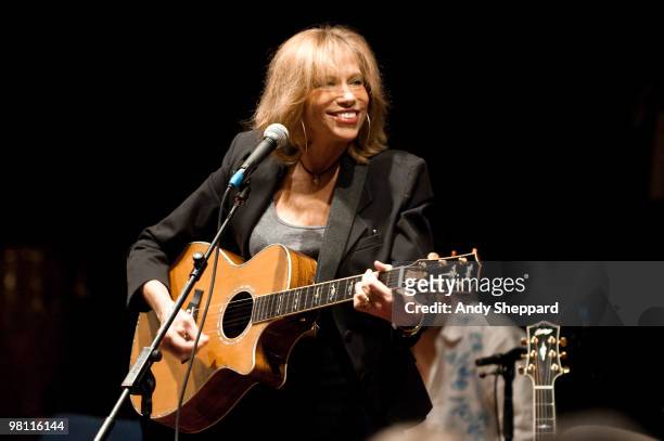 Carly Simon performs exclusively for BBC Radio 2 at BBC Maida Vale Studios on March 2, 2010 in London, England.