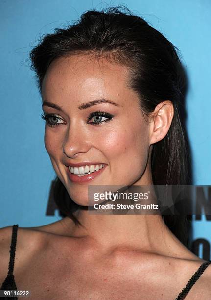 Olivia Wilde attends the at American Cinematheque 24th Annual Award Presentation To Matt Damon at The Beverly Hilton hotel on March 27, 2010 in...