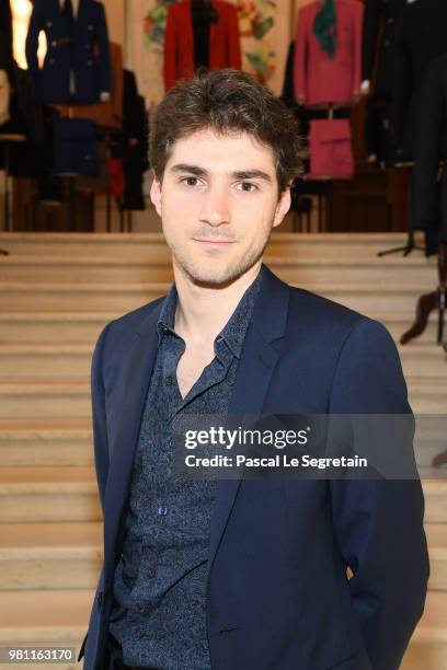 Guillaume Marbeck attends the Smalto Menswear Spring/Summer 2019 Presentation as part of Paris Fashion Week on June 22, 2018 in Paris, France.