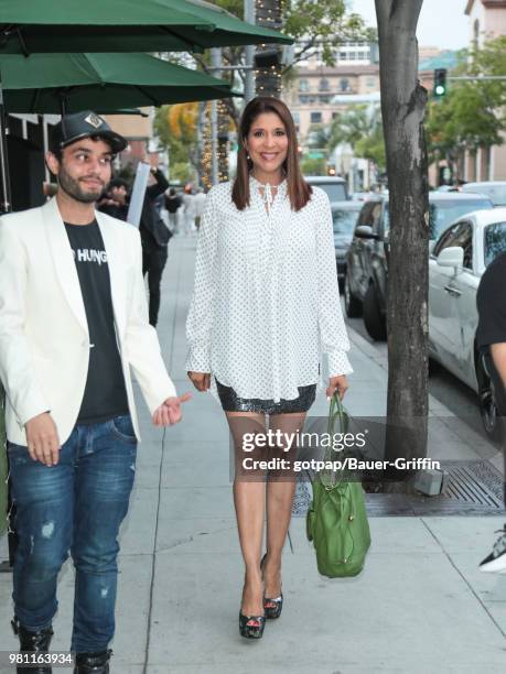 Christine Devine is seen on June 21, 2018 in Los Angeles, California.