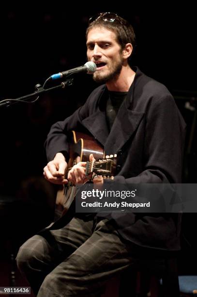 Ben Taylor joins his mother Carly Simon in an exclusive performance for BBC Radio 2 at BBC Maida Vale Studios on March 2, 2010 in London, England.