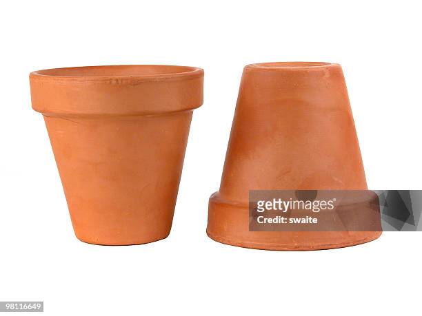 vasos de terracota 2 - ceramista - fotografias e filmes do acervo