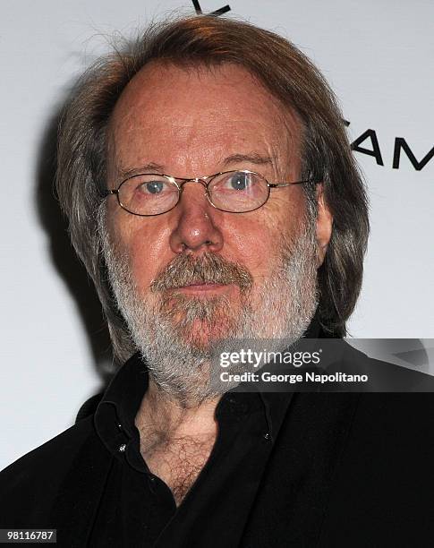 Inductee Benny Andersson of ABBA attends the 25th Annual Rock And Roll Hall Of Fame Induction Ceremony at the Waldorf=Astoria on March 15, 2010 in...