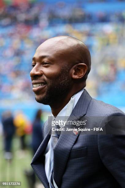 Legend Paulo Wanchope prior to the 2018 FIFA World Cup Russia group E match between Brazil and Costa Rica at Saint Petersburg Stadium on June 22,...