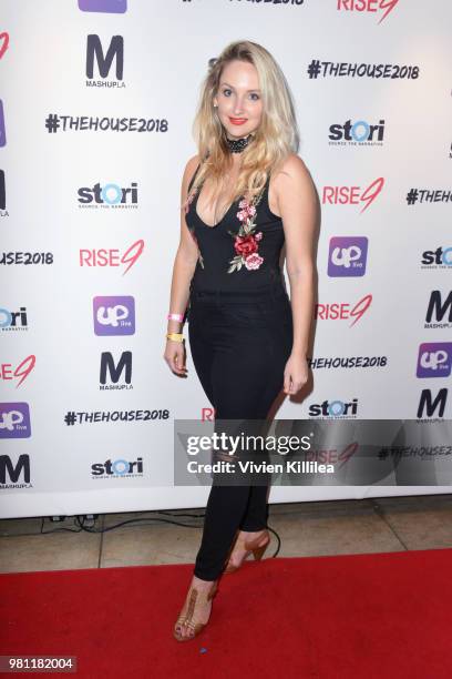 Loryn Powell attends the #TheHouse2018, Presented by Rise9 and Mashup LA on June 21, 2018 in Anaheim, California.