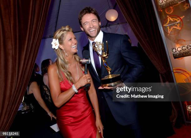 Nancy O'Dell and Hugh Jackman *Exclusive*