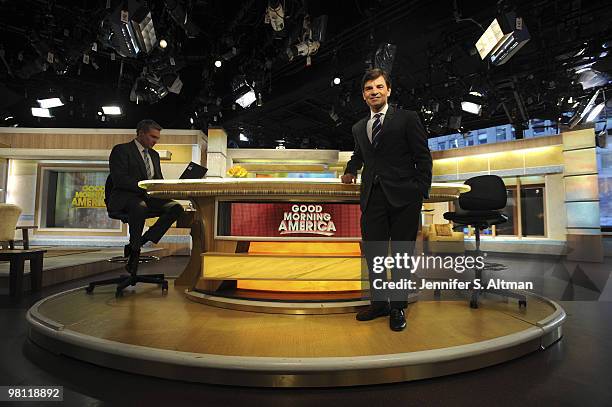Host: "Good Morning America" George Stephanopoulos is photographed in New York for the Los Angeles Times.