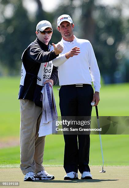 Alex Rocha of Brazil plays a shot during the first round of the Honda Classic at PGA National Resort And Spa on March 4, 2010 in Palm Beach Gardens,...