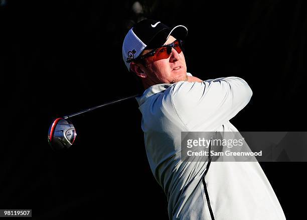 David Duval hits a shot during the first round of the Honda Classic at PGA National Resort And Spa on March 4, 2010 in Palm Beach Gardens, Florida.