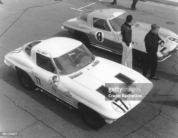 Foyt drove the No. 17 '63 Corvette Stingray to a second-place finish in the 250-mile American Challenge Cup Grand Touring race at Daytona...