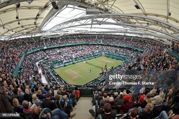 During day five of the Gerry Weber Open at Gerry Weber Stadium on June 22, 2018 in Halle, Germany.