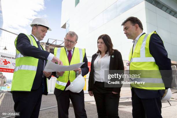 David Mundell , Secretary of State for Scotland at Glasgow School of Art with Susan Aitken, leader of Glasgow City Council , Raymond Barlow , Glasgow...