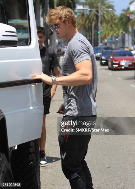 Logan Paul is seen on June 21, 2018 in Los Angeles, CA.