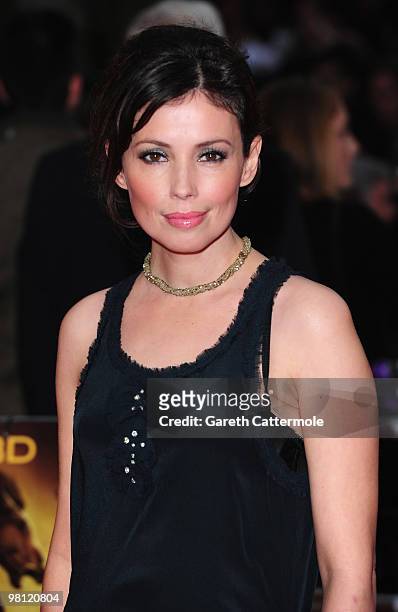 Jane March arrives at the World Film Premiere of 'Clash of the Titans' at the Empire Leicester Square on March 29, 2010 in London, England.