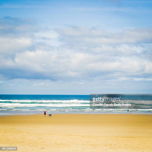 sunny beach day - sarah sands stock pictures, royalty-free photos & images