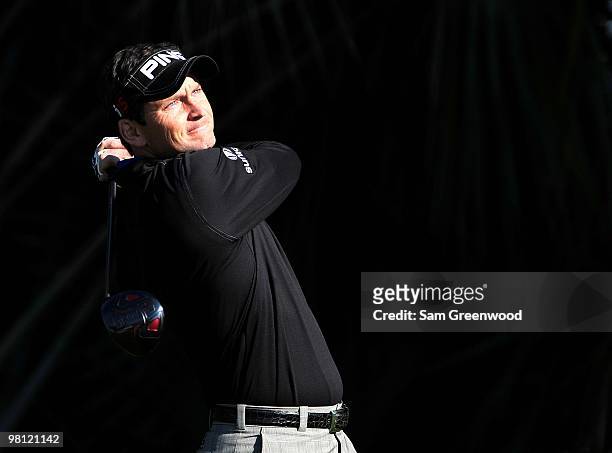 Mark Wilson hits a shot during the second round of the Honda Classic at PGA National Resort And Spa on March 5, 2010 in Palm Beach Gardens, Florida.