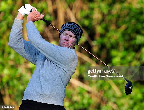 Nick O'Hern hits a shot during the second round of the Honda Classic at PGA National Resort And Spa on March 5, 2010 in Palm Beach Gardens, Florida.