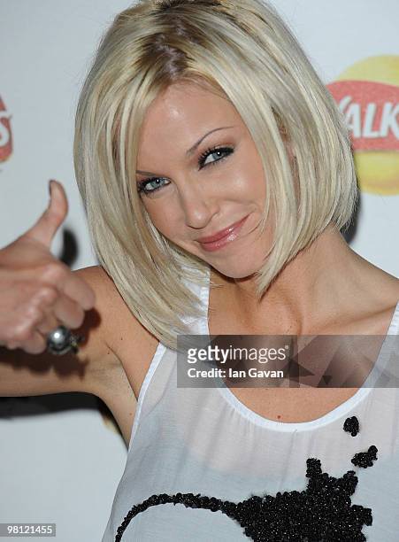 Sarah Harding attends the Walkers Launch Party to launch 15 new flavours of crisps at Orchid on March 29, 2010 in London, England.