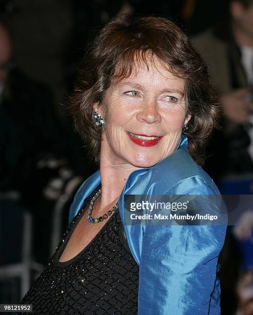 Celia Imrie attends the World Film Premiere of Nanny McPhee and the Big Bang at Odeon Leicester Square on March 24, 2010 in London, England.