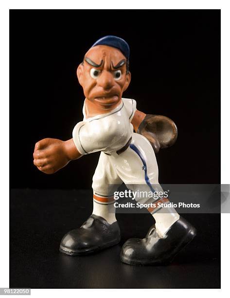 Baseball cartoon figure photographed in the studio on March 29, 2010 in Los Angeles, California.