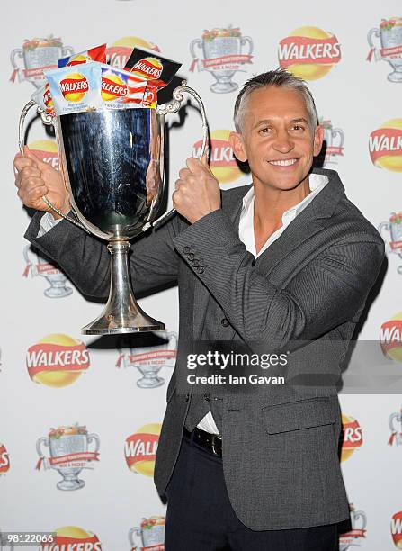 Gary Lineker attends the Walkers Launch Party to launch 15 new flavours of crisps at Orchid on March 29, 2010 in London, England.