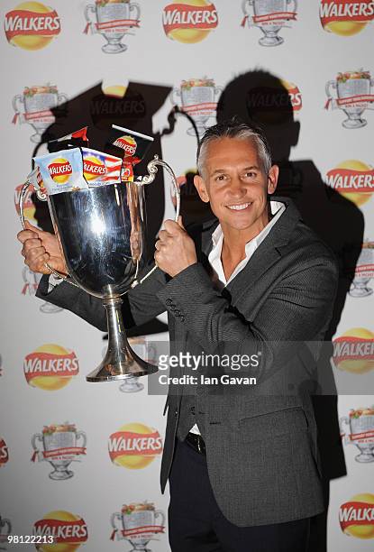 Gary Lineker attends the Walkers Launch Party to launch 15 new flavours of crisps at Orchid on March 29, 2010 in London, England.