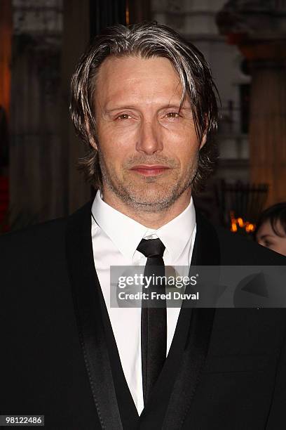 Mads Mikkelsen attends the world premiere of 'Clash Of The Titans' at Empire Leicester Square on March 29, 2010 in London, England.