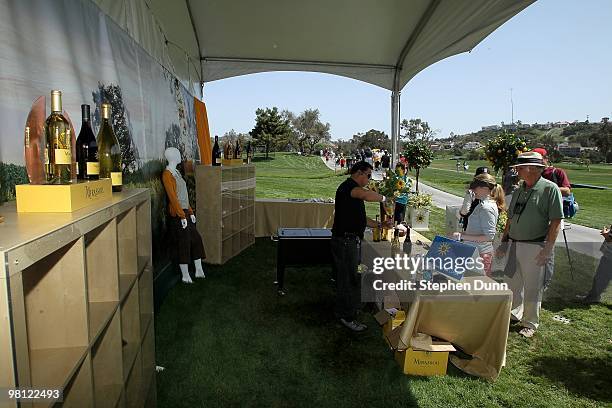 The Mirassou Sunroom tent during the Kia Classic Presented by J Golf at La Costa Resort and Spa on March 27, 2010 in Carlsbad, California.