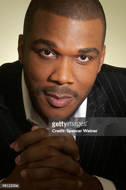 Actor/ Producer Tyler Perry poses at a portrait session for The Los Angeles Times in Los Angeles, CA on January 20, 2006. PUBLISHED IMAGE. CREDIT...