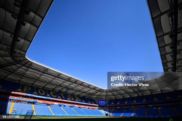 General view of Rostov Arena during a training and press conference ahead of the match against Mexico as part of FIFA World Cup Russia 2018 at Rostov...