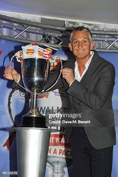 Gary Lineker attends the Walkers campaign launch, at Orchid on March 29, 2010 in London, England.