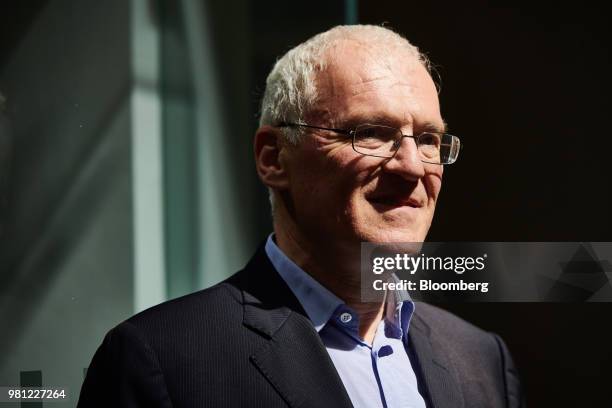 Jean-Bernard Levy, chief executive officer of Electricite de France SA, speaks during an inauguration event in Blyth, U.K., on Friday, June 22, 2018....