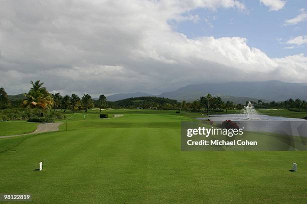 General view of the first tee box at Trump International Golf Club on March 12, 2010 in Rio Grande, Puerto Rico.