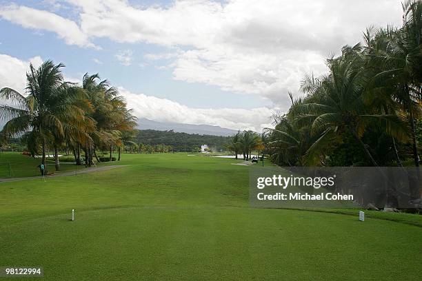 General view of the fourth tee box at Trump International Golf Club on March 12, 2010 in Rio Grande, Puerto Rico.