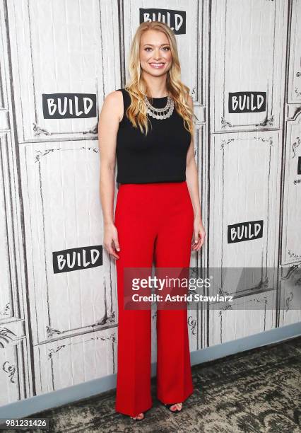 Founder and CEO of dating app The League, Amanda Bradford visits Build Studio on June 22, 2018 in New York City.