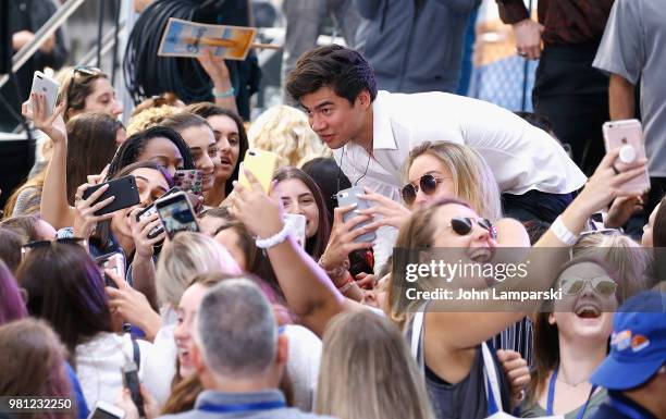 Calum Hood of 5 Seconds of Summer performs on NBC's "Today" at Rockefeller Plaza on June 22, 2018 in New York City.