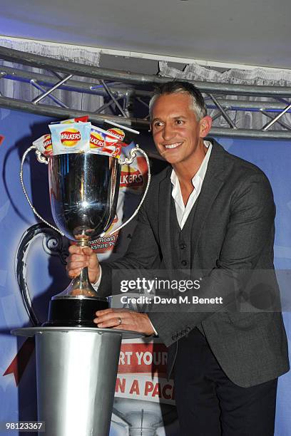 Gary Lineker attends the Walkers campaign launch, at Orchid on March 29, 2010 in London, England.