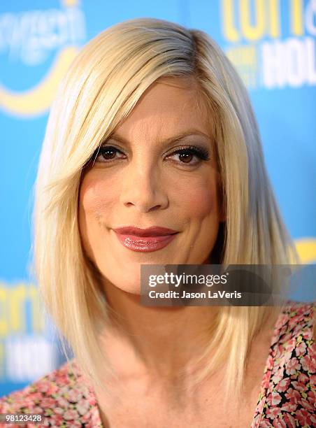 Actress Tori Spelling attends Tori & Dean's spring party at Fairmont Miramar Hotel on March 28, 2010 in Santa Monica, California.