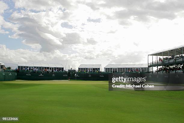 General view of the 18th green at Trump International Golf Club on March 12, 2010 in Rio Grande, Puerto Rico.