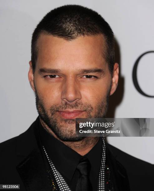 Ricky Martin attends the 2010 Pre-Grammy Gala & Salute To Industry Icons at Beverly Hills Hilton on January 30, 2010 in Beverly Hills, California.