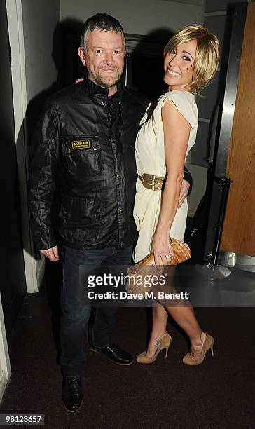 Dominic Thrupp and Jenny Frost attend the Walkers campaign launch, at Orchid on March 29, 2010 in London, England.