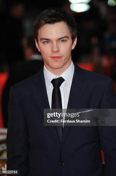 Nicholas Hoult attends the World Premiere of 'Clash Of The Titans' at Empire Leicester Square on March 29, 2010 in London, England.