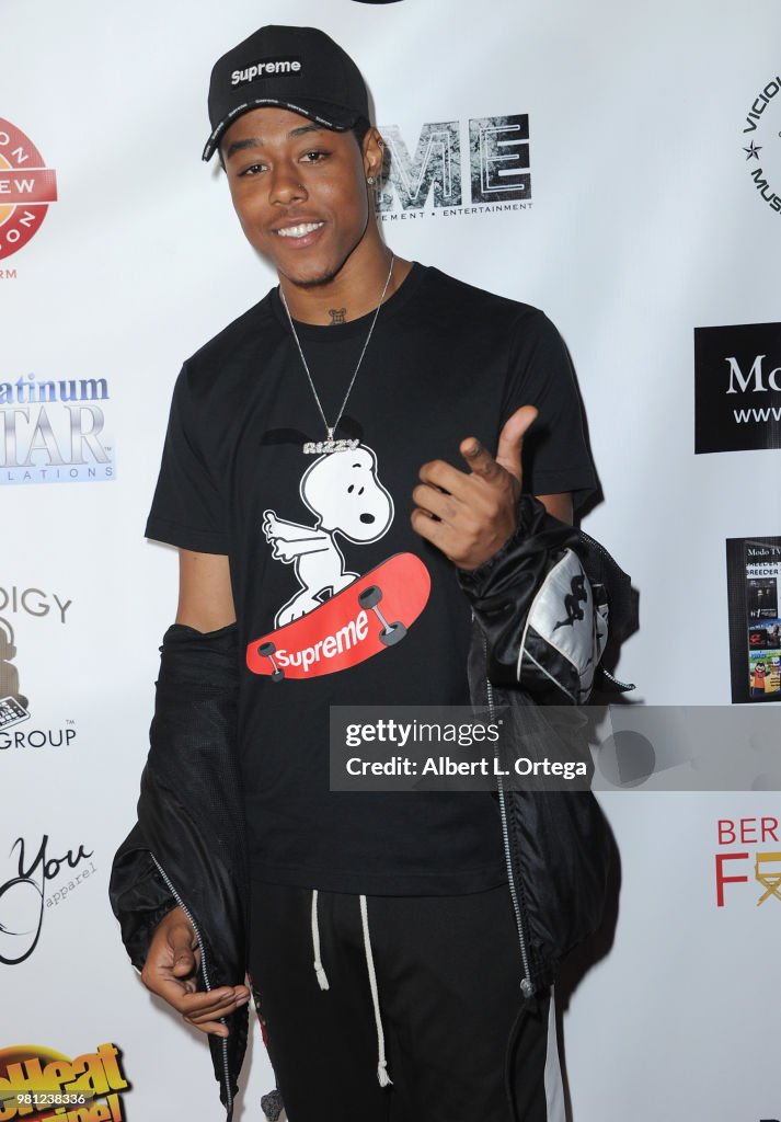 Ralph Tresvant Jr. arrives for the Premiere Of "Hey Mr. Postman" held