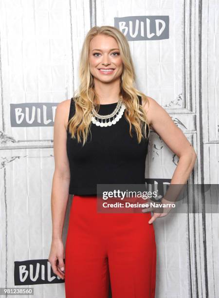 And Founder of the dating app The League Amanda Bradford visits Build Series at Build Studio on June 22, 2018 in New York City.