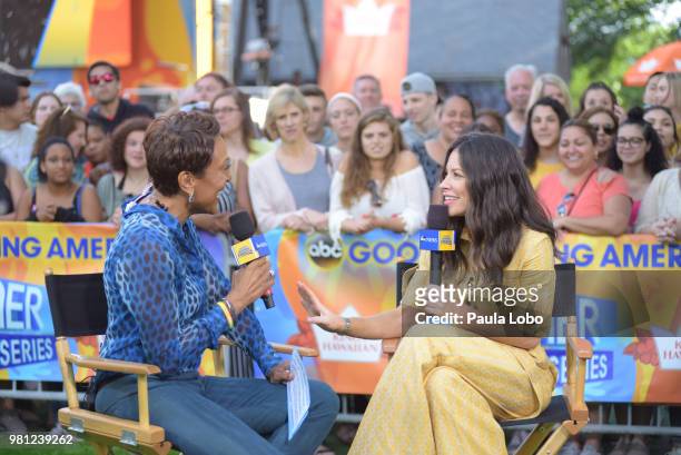 Evangeline Lilly is a guest on "Good Morning America," on Friday, June 22, 2018 airing on the Walt Disney Television via Getty Images Television...
